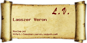 Lasszer Veron névjegykártya